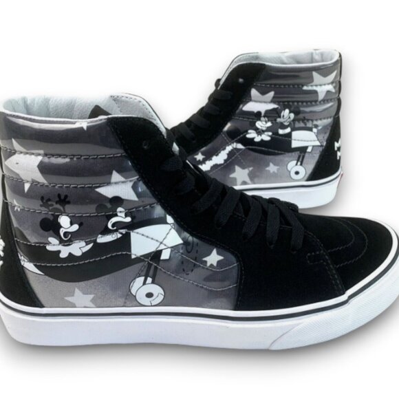 Vans Sk8-Hi Disney Mickey Mouse Plane Crazy Men's Size 7 Shoes VN0A38GEUPO RARE!